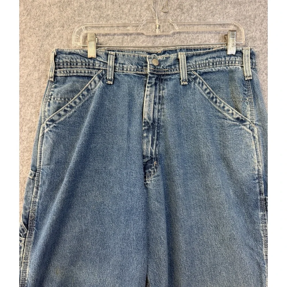 Polo Jeans Co. Ralph Lauren Men Blue Vintage Carpenter Denim Jeans Sz 31x32